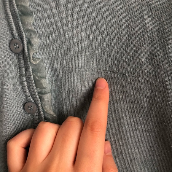 vintage light blue george cardigan - Picture 4 of 4